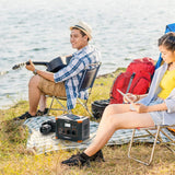Tragbare Powerstation 500W (Spitze 1000W), 519Wh Solargenerator für den Außenbereich Backup Batterie Pack mit 2 230V AC Ausgängen, 10-Port Powerhouse für RV Camping Angeln Road Trip Home Notfall